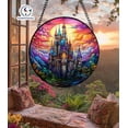thumbnail image 4 of Fantasy Castle Stained Glass Suncatcher, Colorful Castle Window Home Decor Design, Perfect Gift for Home Decor, Magical Gift for He 4303514548, 4 of 4