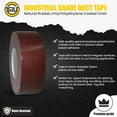 thumbnail image 2 of CDT-36 Industrial/Professional Grade Duct Tape. Multi-Purpose 11 MIL Waterproof and UV Resistant DIY and Repair. 30 Yards. (Brown, 2 Inches), 2 of 6