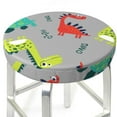 thumbnail image 3 of Naloa Cute Dinosaur Round Bar Stool Cushion Cover 12-14 inch, Fits Kitchen, Office, Restaurant Chairs - 13 inch, 3 of 7