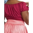 thumbnail image 3 of Pink Full Skirt w Pockets - Size S to 3X - Vintage Inspired, 3 of 3