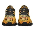 thumbnail image 5 of Halloween Witch Not Every Witch Lives in Salem Shoes Sneakers for Women Men Black Size 3.5, 5 of 7