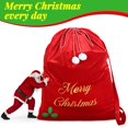 thumbnail image 2 of Saco navideño WILLBOND de terciopelo, 90 x 75 cm, con cordón rojo, 2 of 7