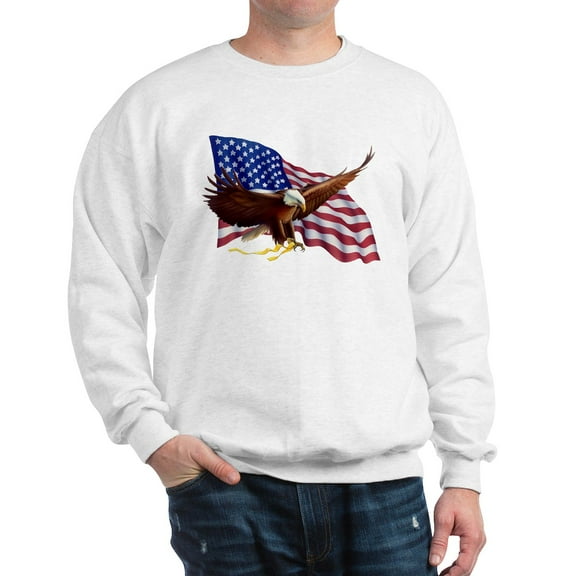 CafePress - American Patriotism Sweatshirt - Crew Neck Sweatshirt