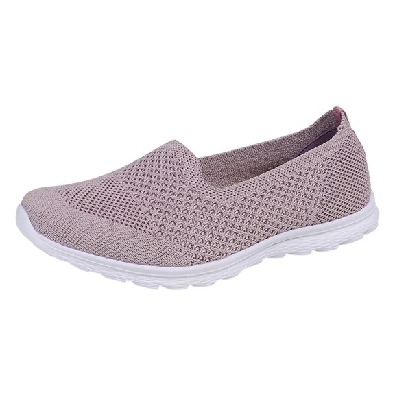 NOKIO Women's Knit Sneaker Lightweight S𝗅ip On L𝗈afers Shoes Breathable Wide Width Sport Shoes Casual Jogging Athlet𝗂c Shoes Gym Fitness Running Shoes for Summer and Autumn