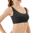 thumbnail image 3 of Débardeur Court en Denim pour Femmes, Extensible, Col Rond, Soutien-Gorge de Sport, 3 of 9