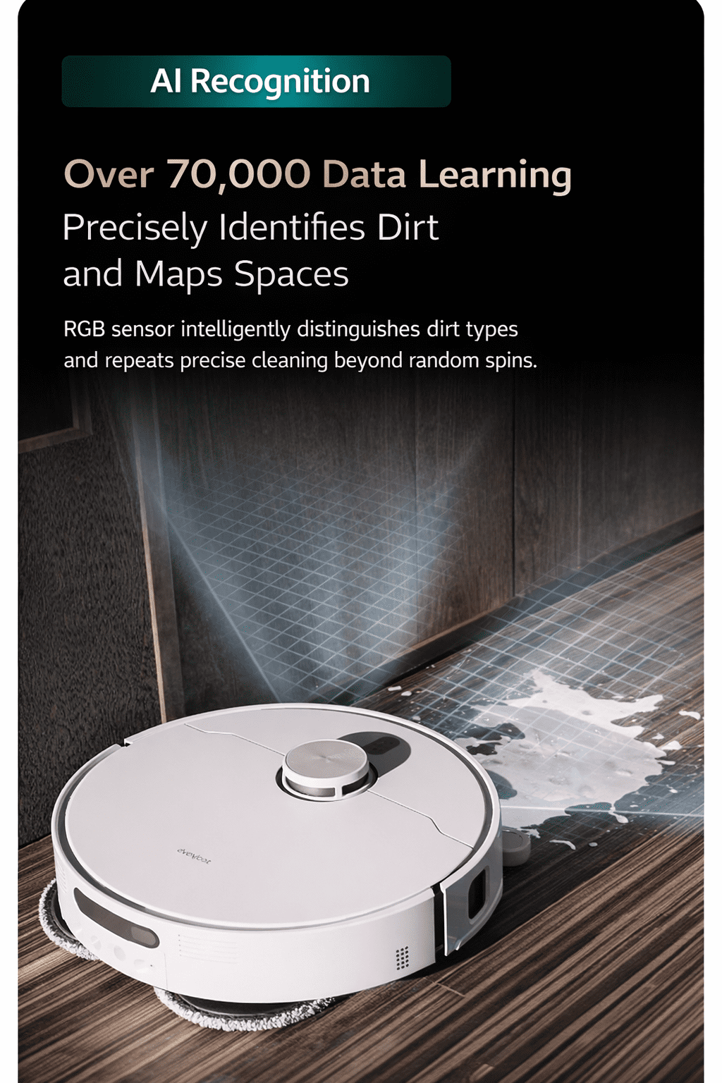 EVERYBOT Q11 AI All-in-One Robot Vacuum and Mop with Self-Emptying Dock, Smart Mapping