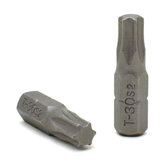 50 Display Pack - T30 Single End Torx Screwdriver Bits - 1 Inch Long