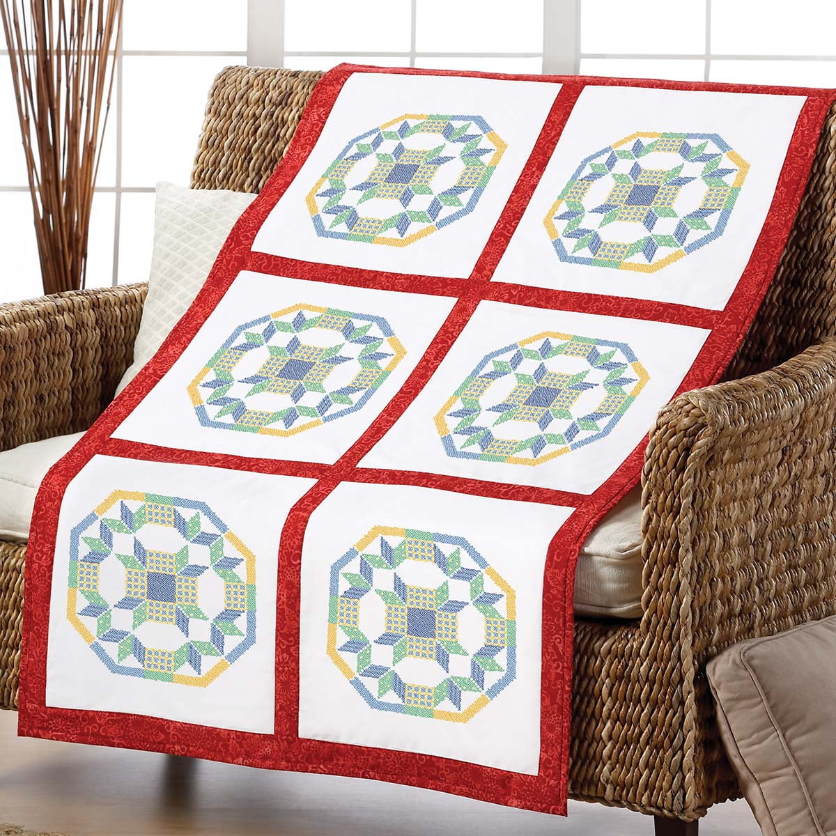 Herrschners® Quilting Delights Quilt Blocks Stamped CrossStitch