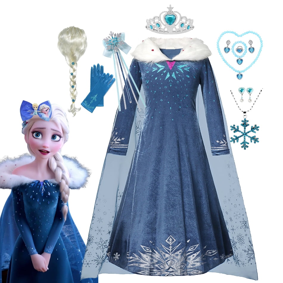 vestido de elsa frozen
