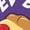 Purple, variant on Powered by Pizza Toddler Hoodie