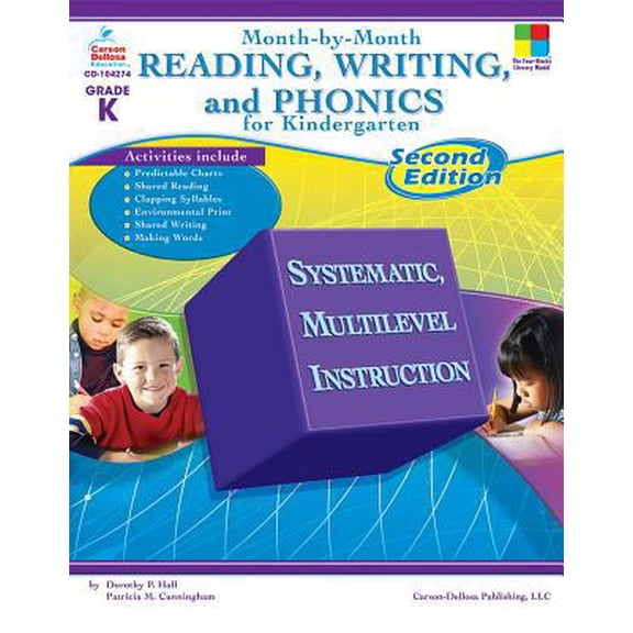 Pre-Owned Month-by-Month Reading, Writing, and Phonics for Kindergarten: Second Edition (Paperback) 1604180722 9781604180725