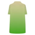 thumbnail image 7 of Yaoyar Mens Retro Solid Color Short Sleeve Gradient Top Button Down Pocket Collar Casual Top Traditional Heritage Design Classic Style Short Sleeve Shirt, 7 of 7