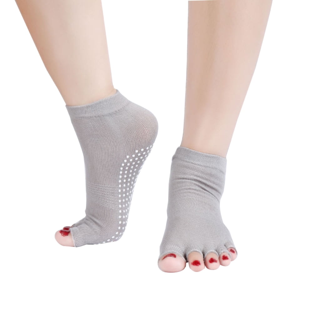Cheers Toeless Half Toe Antislip Grip Ankle Yoga Socks Breathable