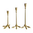 thumbnail image 1 of Candelador de 3 piezas con candelabro, soporte de velas, diseño de , soporte de velas de mesa de mesa para chimenea de Acción de Gracias en casa oro, 1 of 8