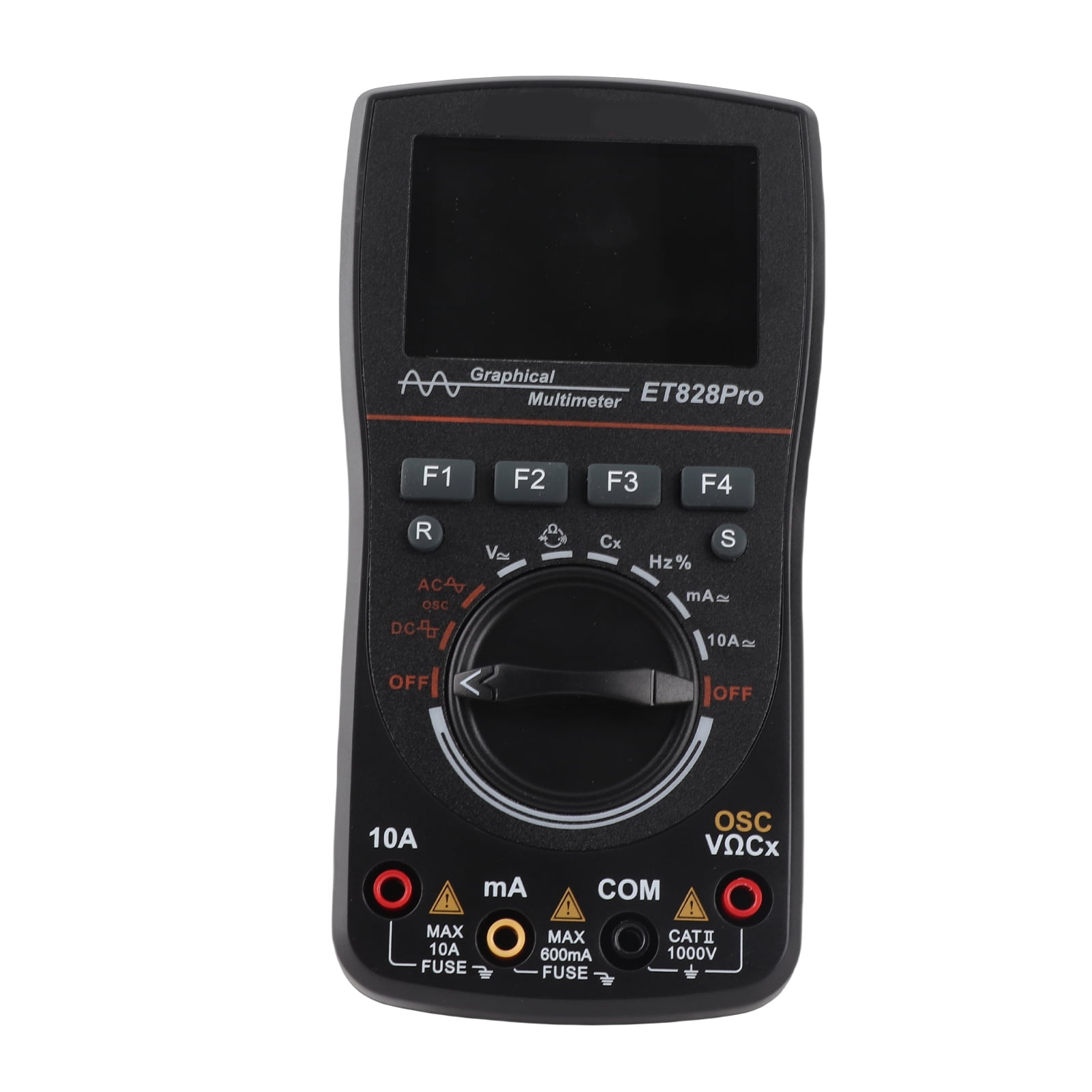 Intelligent Oscilloscope ET828Pro Intelligent Graphical Digital Oscilloscope 2 in 1 with 2.4 Inches Color Screen 10MHz Bandwidth 50Msps Sampling Rate for Electronic Test