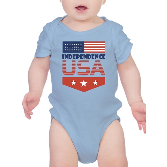 Independence Day Usa Flag. Bodysuit Infant -Image by Shutterstock, 18 Months