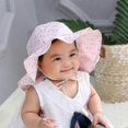 thumbnail image 1 of Newborn Cap Baby Girl Cotton Princess Hat Summer Baby Lace Cap With, 1 of 3