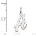 thumbnail image 3 of 925 Sterling Silver Dainty Letter A Initial Name Monogram Necklace Charm Pendant, 3 of 8