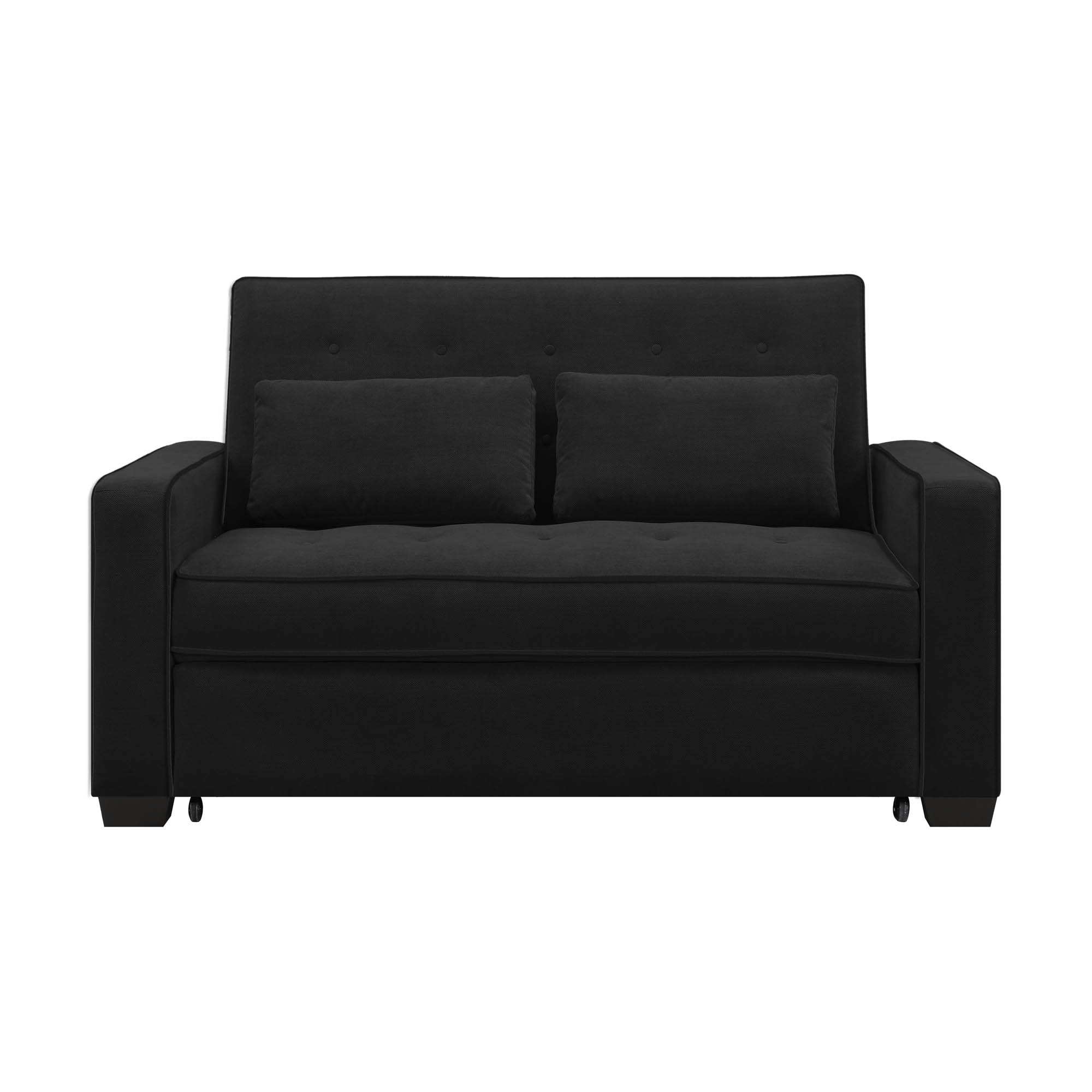 Serta Ainsley Sofa Sleeper, Charcoal Gray Fabric