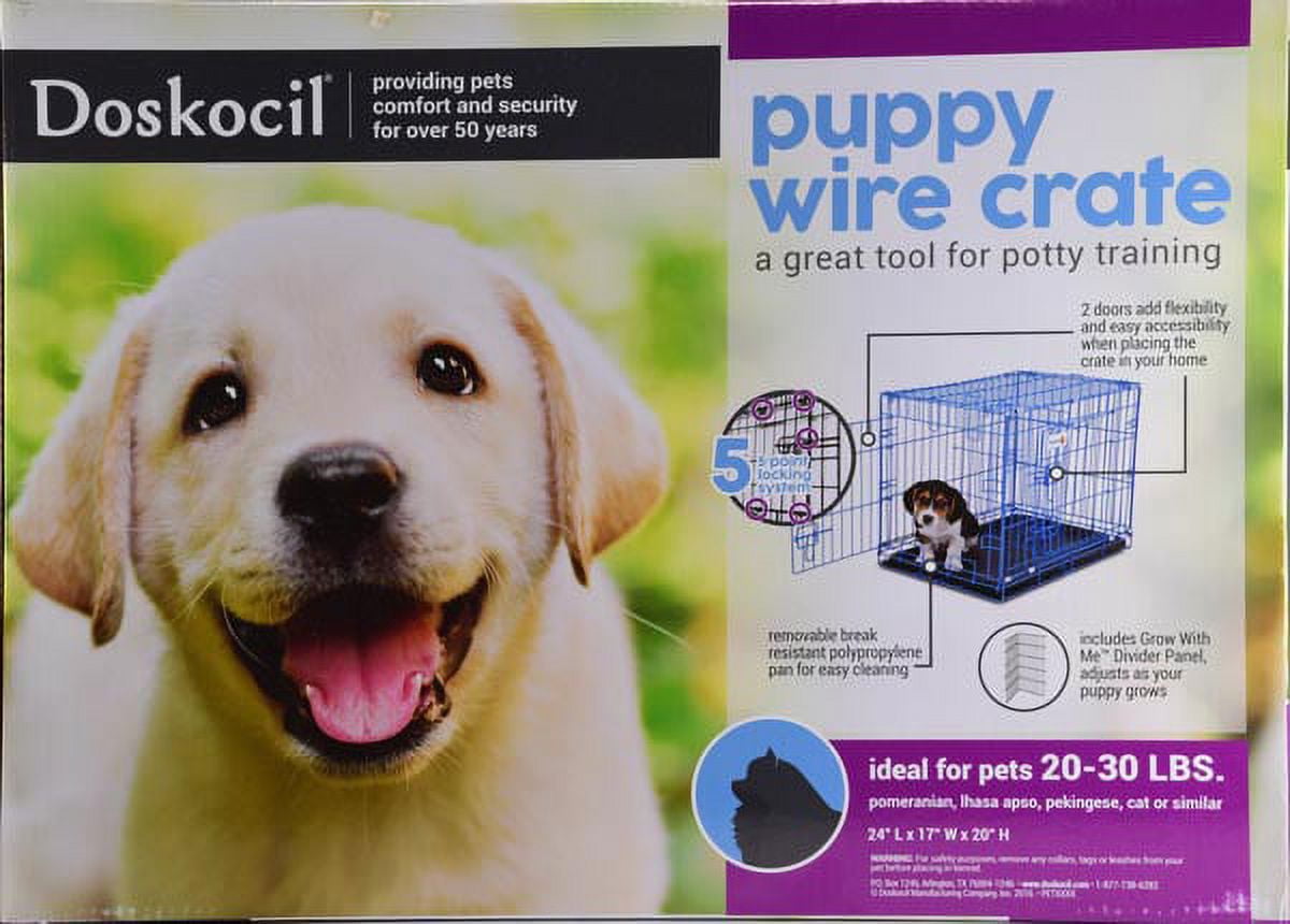 Doskocil Puppy 2 Door Training Retreat Blue Walmart