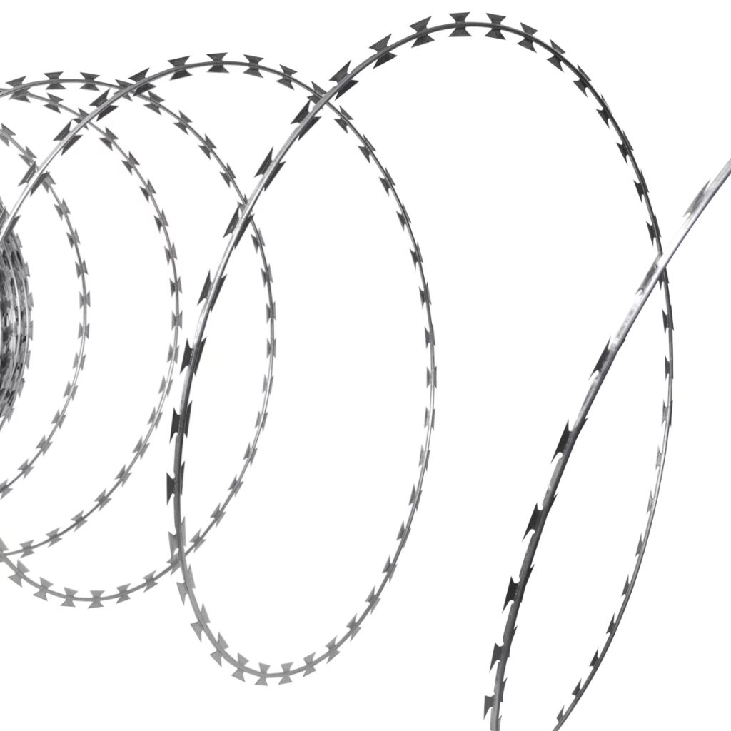 vidaXL Razor Wire Nato Helical Wire Fence Concertina Wire Galvanized Steel - image 2 of 22