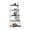 Grey+White, variant on Multi-functional 5 Storage Rack With Rubber Wood Frame, For Home, Bedroom, Apartment - Practical And Spacious Shelf Design, Frame Apartment, Home Office, Bedroom Compact Shelving Solution
