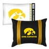 2pc NCAA Iowa Hawkeyes Pillowcase and Pillow Sham Set College Team Logo Bedding Accessories