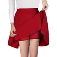 thumbnail image 4 of High Waist Pleat Skirt Preppy A-line Mini Skirt For Spring & Summer Women's Clothing, 4 of 9