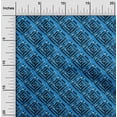 thumbnail image 2 of oneOone Velvet Blue Fabric Geometric Sewing Craft Projects Fabric Prints By Yard 58 Inch Wide, 2 of 4