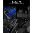 thumbnail image 4 of 3W 3W Floor Mats for Benz GLE 2016-2019 Custom Fit Floor Liner for Benz GLE 1st and 2nd Row Full Set TPE All Weather Car Mats Black, 4 of 5