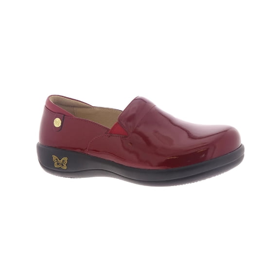 Alegria Womens KEL7844 Leather Slip On Clogs Red 13 Medium