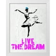 thumbnail image 2 of Stephen Chambers 15x18 White Modern Wood Framed Wall Art Titled - Live The Dream 2, 2 of 6
