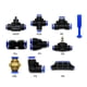 thumbnail image 1 of Accesorios Neumáticos PY/PU/PV/PE/SA, tuberías de agua y conectores de tubo de empuje directo de 4 a 16mm/ PK, acoplamientos rápidos de manguera de plástico, 1 of 3