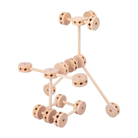 JWQFBC 60pcs Fort Building Kit Wooden Construction Castles Rocket Tunnel House Toys DIY