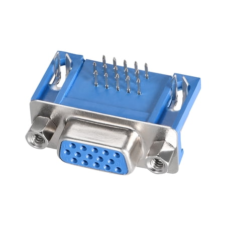 D-sub Connector Female Socket 15-pin 3-row Right Angle Blue 10pcs price history on PriceWatchPro