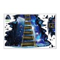 thumbnail image 4 of Pegatina De Pared De Espacio Cósmico 3D Autoadhesiva Galaxy Star Bridge Decoración Del Hogar Para Habitación De Niños Calcomanías De Pared De Salón Speravity HA016898-00, 4 of 7