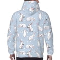 thumbnail image 3 of Bingfone Rabbit Is Eating Carrots Men's Drawstring Hoodie Long Sleeve Pocket Sweatshirts-XX-Large, 3 of 6