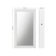 thumbnail image 5 of Armario de Joyas con Cerradura con Espejo, Montado en la Pared, Organizador de Almacenamiento de Joyas, Blanco, 5 of 7