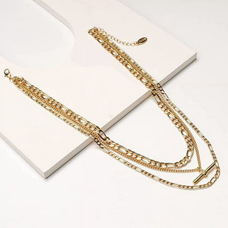 Gold Necklaces for Women, 14K Gold Plated Snake Chain Necklace Herringbone  Choker Necklaces for Women 