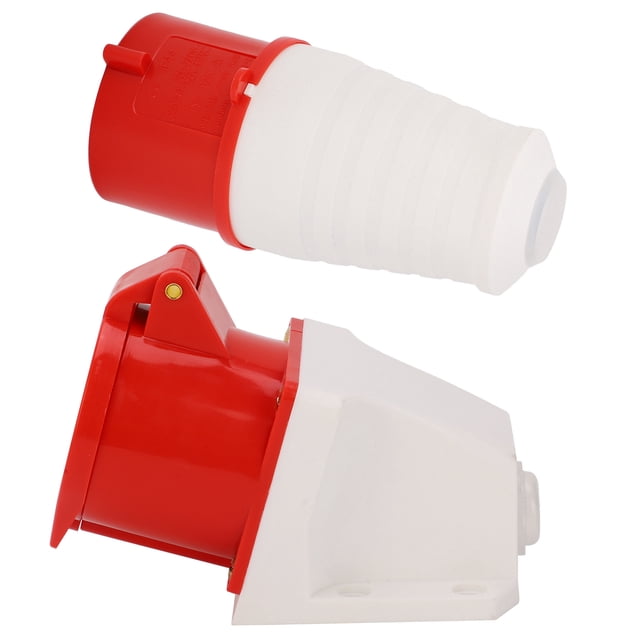 Juego de conectores de enchufe de 32 A, 5 pines, 3P+N+E, impermeable, industrial, trifásico, 220 V-380 V/240 V-415 V