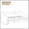 thumbnail image 2 of Williamspace Uptown Eucalyptus wood, MDF board, Foam, Gray, 2 of 8