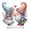 Kissing Goblins1, variant on Flopesn Fairy Kiss Romantic DIY Diamond Art Painting Decorative Desktop Ornament, Valentine's Day Creative Design Acrylic Home Decor (Single-Sided Diamond)-2PCS Kissing Goblins