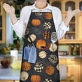 thumbnail image 5 of Pumpkins Welcome Fall Cooking Kitchen Aprons with Pocket Chemical Work Apron Waterproof Bib Apron for Couple Bride Mrs Mr Cooking Aprons for Kitchen Cool BBQ Grilling, 5 of 7