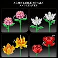 thumbnail image 5 of PLAXSOON Flower Bouquet Building Set, 1488-Piece Botanical Collection, 18 Flower Models, 5 of 8
