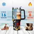 thumbnail image 4 of 40OZ Friends Tumbler with Handle,Vacuum Insulated Stainless Steel Thermal Cup for TV Show Fans Gifts Keeps Drinks Cold & Hot, 4 of 6