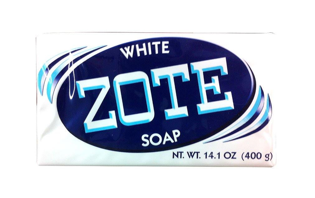 Zote White Laundry Bar Soap, Net WT 14.1 oz, (Pack of 4) NEW