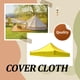thumbnail image 3 of Sonducket Cubierta Plaza Coche Carpa Sombrilla Protección Impermeable Verano Impermeable Lluvia Refugio Pesca Actividades al aire libre carpas tela amarilla 3x3M, 3 of 6
