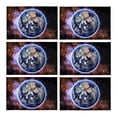 thumbnail image 2 of MKHERT Planet Earth and Stars in Space Galaxy Placemats Table Mats for Dining Room Kitchen Table Decoration 12x18 inch,Set of 6, 2 of 4