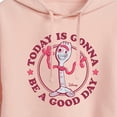 thumbnail image 3 of Toy Story 4 - Today Is Gonna Be A Good Day Forky - Juniors Cropped Pullover Hoodie, 3 of 5