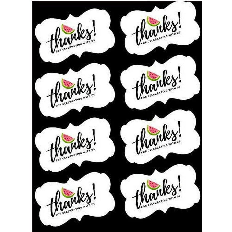 Sprinkle Deco® Set of 12 Crayons 2 1/8inch Edible Sugar Cake & Cupcake  Decoration Toppers with 12 Exclusive Thank You Stickers